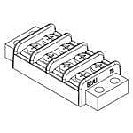 Molex Terminal Strip, 4 Contact, 0.438mm Pitch, 2 Row