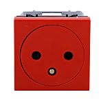 Legrand 0771 Red Plug Socket, 2 Poles, 16A, Indoor Use