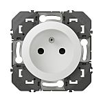 Legrand 6003 White Plug Socket, 2 Poles, 16A, Indoor Use