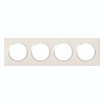 Legrand White 4 Gang Cover Plate Plastic Faceplates & Mounting Plates