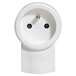 Legrand 0504 White Plug Socket, 2 Poles, 16A
