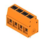 Weidmüller 2786550000 Series PCB Terminal Block, 4-Contact, 5mm Pitch, Push-In, 1-Row, Solder Termination