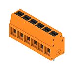 Weidmüller 2786570000 Series PCB Terminal Block, 6-Contact, 5mm Pitch, Push-In, 1-Row, Solder Termination