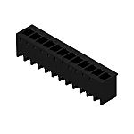 Weidmüller 8000072470 Series Straight Plug-In PCB Socket, 12-Contact, 1-Row, 5mm Pitch, Push In Termination