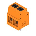 Weidmüller 2786530000 Series PCB Terminal Block, 2-Contact, 5mm Pitch, Push-In, 1-Row, Solder Termination