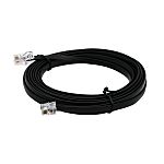RS PRO Male RJ12 to Male RJ45 6 Core 28 AWG Telephone Cable, 6, Black Sheath, 2m
