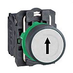 Schneider Electric Harmony XB5 Series Push Button, Slow Brake, Panel Mount, 22mm Cutout, SPST, IP66, IP67, IP69(IP69K)