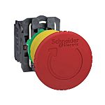 Schneider Electric Harmony Series Twist Release Emergency Stop Push Button, Panel Mount, 22mm Cutout, 2NC, IP66, IP67,