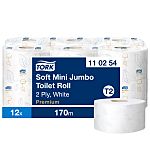 Tork 12 rolls of 850 Sheets Toilet Roll, 2 ply