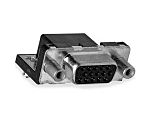 Amphenol ICC CD 26 Way Right Angle Plug-In Mount D-sub Connector Socket, 2.285mm Pitch, with Screw