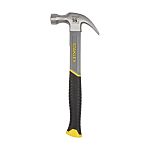 Stanley Carbon Steel Claw Hammer with Fibreglass Handle, 450g
