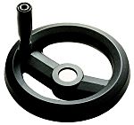 RS PRO Black Technopolymer Hand Wheel, 80mm diameter