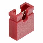 Cavalier au pas de 2.54mm Rouge, 2 contacts