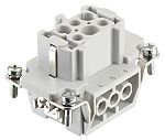 RS PRO Heavy Duty Power Connector Insert, 16A, Female, 6 Contacts