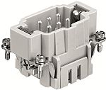 RS PRO Heavy Duty Power Connector Insert, 16A, Male, 6 Contacts