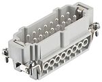 RS PRO Heavy Duty Power Connector Insert, 16A, Male, 16 Contacts