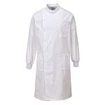RS PRO White Men Reusable Lab Coat, S