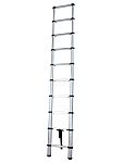Escalera telescópica Zarges: 150kg carga máxima, 9 peldaños, Aluminio