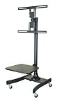 RS PRO Floor Mounting Portable TV Stand for 1 x Screen, 47in Screen Size
