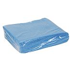 RS PRO Blue Cloths for Heavy Duty Wiping, Box of 25, 49 x 38cm, Repeat Use