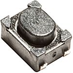 IP40 White Top Tactile Switch, SPST 50 mA 2.5mm Surface Mount