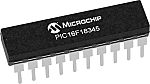 Microchip PIC16F18345-I/P, 8bit PIC Microcontroller, PIC16F, 32MHz, 14 kB Flash, 20-Pin PDIP