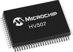 Microchip HV507PG-G 64-stage Surface Mount Shift Register CMOS, 80-Pin PQFN