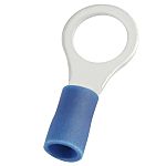 RS PRO Insulated Ring Terminal, 8.4mm Stud Size, 1.5mm² to 2.5mm² Wire Size, Blue