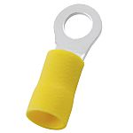 RS PRO Insulated Ring Terminal, 5.3mm Stud Size, 4mm² to 6mm² Wire Size, Yellow