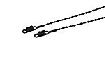 RS PRO Cable Tie, Double Head Knot, 230mm x 3.6 mm, Black Nylon, Pk-100