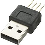 RS PRO, Through Hole, Plug Type A USB Connector