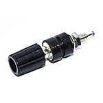 Mueller Electric 15A, Black Binding Post With Brass Contacts and Nickel Plated - 9.53mm Hole Diameter