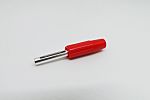 RS PRO Red Male Banana Connectors, Solder Termination, 10A, 50V, Silver Plating