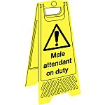 Male Attendant on Duty Floor Stand