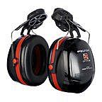 Protector auditivo para casco 3M PELTOR serie Optime, atenuación SNR 33dB, color Negro, rojo