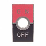NKK Switches On-Off Legend Plate for use with Toggle Switches