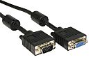 RS PRO Male VGA to Female VGA Cable, 1m Black