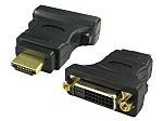 Sestava kabelů pro digitální video a monitory Samec HDMI na Samec DVI-D barva Černá