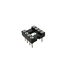 RS PRO 2.54mm Pitch 8 Way, Through Hole Turned Pin IC Dip Socket, 3A
