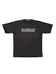 DeWALT Black Polyester Short Sleeve T-Shirt, UK- L