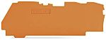 WAGO TOPJOB S, 2106 Series End and Intermediate Plate for Use with 2106 Series Terminal Blocks, IECEx