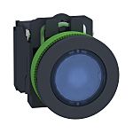 Schneider Electric XB5 Series Illuminated Push Button, Panel Mount, 30mm Cutout, SPDT