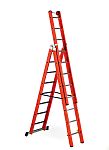 RS PRO Fibreglass 3 x 8 steps Step Ladder