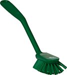 Vikan Medium Bristle Green Scrubbing Brush, 23mm bristle length, PET bristle material