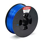 Vlákna pro 3D tiskárny, Průsvitná modrá 1.75mm 1kg PET-G RS PRO