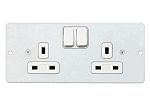 2G 13A SWITCH SOCKET GALVANISED OUTLET
