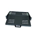 RS PRO Black Tray, 2U, 10kg Load x 280mm