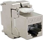 RS PRO Female RJ45 Connector, Tool-less Cable Mounting, Cat6a, 360° Shield 1 Port 8 -Way