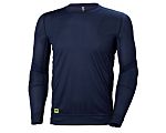 Helly Hansen Navy Polyester Long Sleeve T-Shirt, UK- L, EUR- L