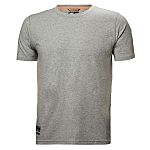 Helly Hansen Grey Cotton Short Sleeve T-Shirt, UK- XL, EUR- XL
